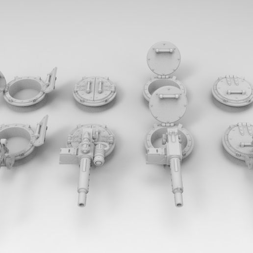 Interstellar Army Tank Cupolas
