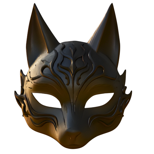 🦊 Fantasy Fox Mask・ STL File for 3D printing・Cults