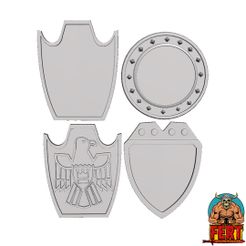 1.jpg 3D-Datei motu shields galaxy warriors fighters bootleg 4-shield set・3D-druckbares Modell zum Herunterladen