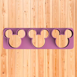 MINICORTANTE-MICKEY.png Mickey mini cookie cutter for cookie dough and clay - Cookies cutters