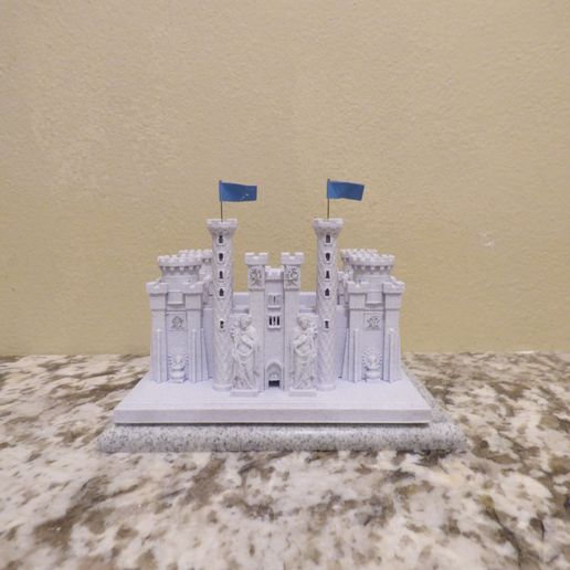 P1090583.jpg PRINTABLE ROMAN CASTLE - SMARTPHONE STAND CELL PHONE HOLDER WITH GEM HOLDING URNS