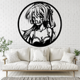 Anime-Girl.png Anime Girl 2D Wall Art/Window Art
