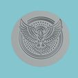 b_159.jpg Hawk Medallion CNC Hawk 3d CNC Model