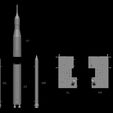 28.jpg The Space Launch System (SLS): NASA’s Artemis I Moon Rocket with platform. File STL-OBJ for 3D Printer