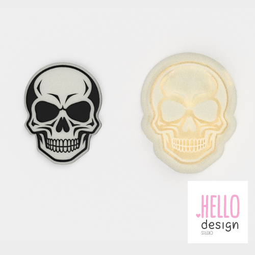 Skull Halloween Cutter for Clay Earrings - 6 Sizes