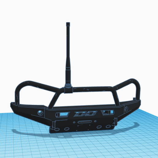 STL file 1/10 KnightRunner / TrailRunner Front Bumper with Scale ...