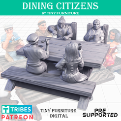 SF2_MMF.png STL file Dining citizens (SITTING FOLKS)・3D print model to download
