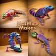 cropped-0017.jpg Leopard Gecko Articulated Toy, Print-In-Place Body, Snap-Fit Head, Cute Flexi
