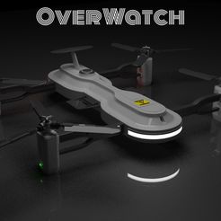 1.jpg STL-Datei The OVERWATCH Drone herunterladen • Objekt für 3D-Drucker, Shadow15