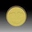 EmojiLoveEyes-VACUUM-PIECE.jpg Archivo STL MOLDE BOMBA DE BAÑO EMOJI OJOS DE AMOR・Modelo de impresión 3D para descargar