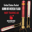 66MM-M74-Flash-M202A1.png M74 M202A1 Flash Incendiary Rocket - Modèle 3D complet et en coupe
