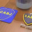 Boca_Coaster_llavero-1.jpg Portachiavi e sottobicchieri AFA di ogni squadra PACK Multicolore stampabili e renderizzabili