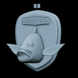 Dentex-head-trophy-27.png fish head trophy Common dentex / dentex dentex open mouth statue detailed texture for 3d printing