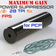 poweri-28TPI.jpg 1/2 28TPI FIX POWER SUPPRESSOR AIRGUNS NOISE REDUCER DESIGNED TO GAIN POWER