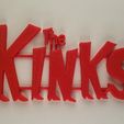 kinks.jpg STL file 60's Band Logos (Bundled Deal)・3D printable model to download