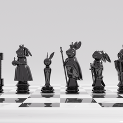 チェス7.png Rabbit Chess Set