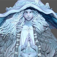 | FIGURE MASTER oes 3D file RANNI THE WITCH ELDEN RING CHARACTER GIRL 3D PRINT MODEL・3D print design to download