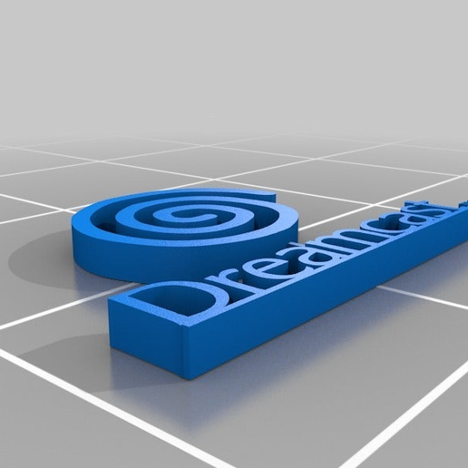 Sega DreamCast Logo - 3D model önizlemesi
