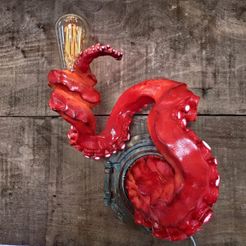3.jpg OBJ file Octopus lamp・3D print object to download