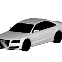 1.png Fichier 3D audi a8・Objet pour impression 3D à télécharger