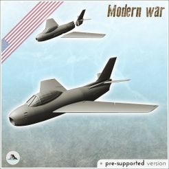 1-PREM-WB-DV-V17-North-American-F-86-Sabre-Sabrejet-jet-fighter.jpg Archivo STL Caza norteamericano F-86 Sabre Sabrejet - USA US Army Guerra Fría América Era Telón de Acero Guerra Crisis Conflicto・Modelo de impresora 3D para descargar