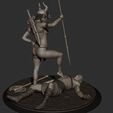 8e7e52ead99c7e49264e2da97048fc0a_display_large.jpg Free STL file Amazon warrior girl with the spiar・Template to download and 3D print, Boris3dStudio