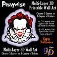 Pennywise-Multi-Layer-IMG.jpg Pennywise Stephen King IT Clown Halloween Wall Art
