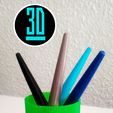 3d-printed-stl-sample-ruizgomez3d.jpg Sustainable Pencil Holder "We Recycle".