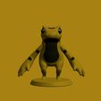20.jpg Toony Frog for 3D Printing