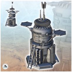 0.jpg STL file Large space lander with antenna and access ladder (4) - Future Sci-Fi SF Infinity Terrain Tabletop Scifi・3D print design to download, Hartolia-Miniatures