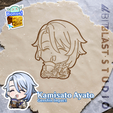 Ayato_Cults.png Genshin Impact Character Pack 1 Cookie Cutters