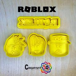 RaBLaX YT Gz | }: i, Crem Archivo STL CORTADORES DE GALLETA DE ROBLOX・Diseño de impresora 3D para descargar, YukoShop