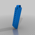 Mag_body_v4_drum_spring.png Alternative Printable Angled Talon magazines for Ehdrien's Gecko with Slide Lock and Ammo Check Windows