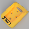 DeWalt_20-60v_Mac_Battery_Holder.png Бесплатный STL файл DeWalt 20v-60v Max Battery Holder Bracket・Идея 3D-печати для скачивания