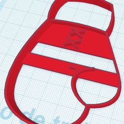 Guante-box.jpg Datei STL Boxing gloves - cookie cutter・Design für 3D-Drucker zum herunterladen