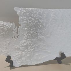PXL_20210620_175935776-01.jpeg Free STL file Washington state topographic map・Design to download and 3D print