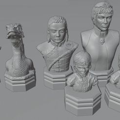 GOT_Set.jpg STL file Game Of Thrones Chess Set・3D printer design to download, Anubis_