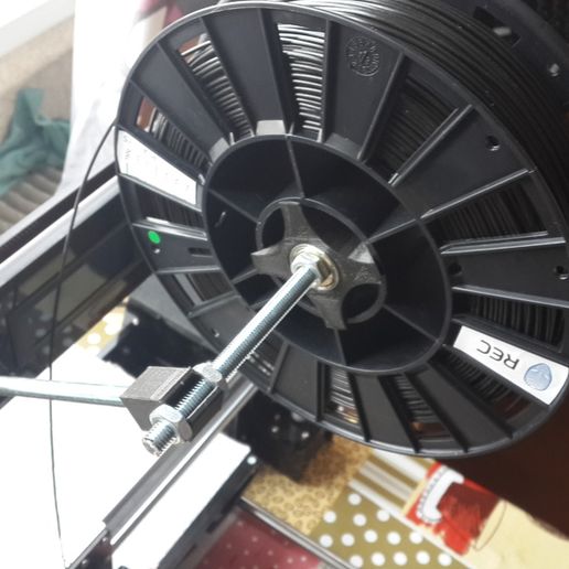 Hesine M-505 (Prusa i3) spool holder for 8mm screw 3D model