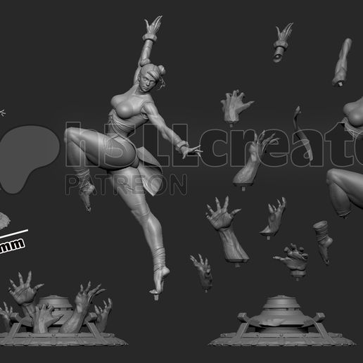 👾 Chun Li・Бесплатный STL для 3D-печать・Cults