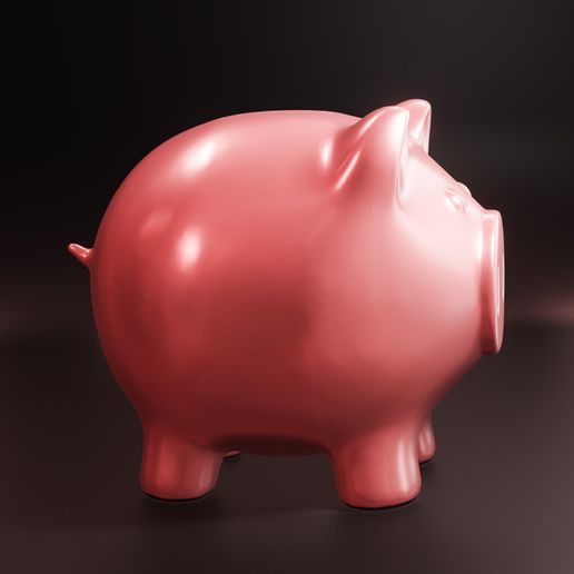 Stl File Piggy Bank・3d Printing Template To Download・cults