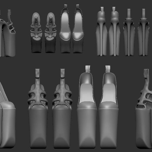 Barbie Closed Shoe 3D model