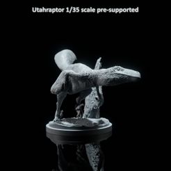 utah_teaseed.jpg STL-Datei Utahraptor laufender, vorgestützter Dinosaurier im Maßstab 1-35・3D-druckbare Vorlage zum herunterladen