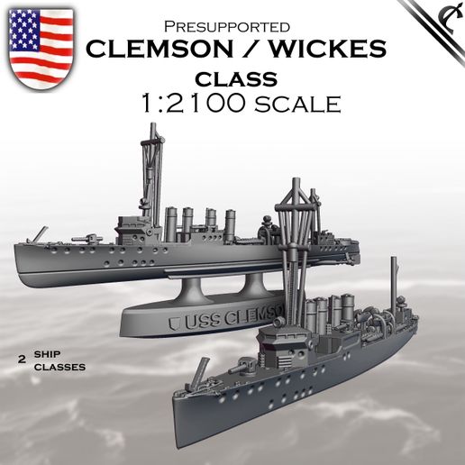 🚢 USS Clemson & Wickes Class Destroyers - United States Navy ...