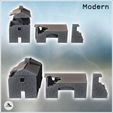 3.jpg Set of Stone Farm Buildings with Tile Roof (20) - Modern WW2 WW1 World War Diaroma Wargaming RPG Mini Hobby