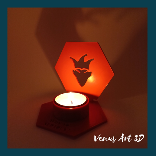 JOKER TEA LIGHT CANDLE HOLDER 3D model
