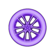 wheel_resized.stl Ford Mustang 2016 - Assembleable 3D Model (Multi-Part, Printable)