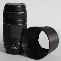 3D_printed_CANON_EF_EFS_58mm_Lens_hood.jpg Long lens hood for CANON EF/EFS - 58 mm ø lenses