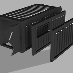 Basic-container-whole.png Archivo 3D Contenedor de ciencia ficción Terreno modular・Plan para descargar y imprimir en 3D