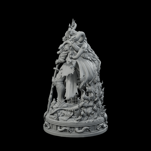 💍 Messmer STL - Printable Elden Ring Boss Statue・ 3D File for 3D ...