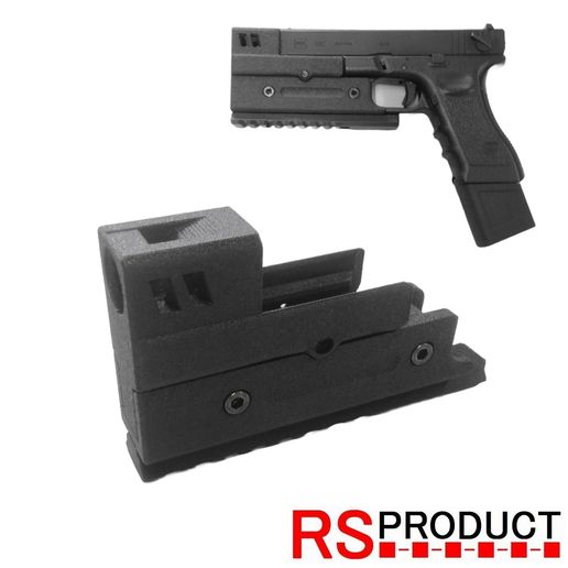 🔫 GLOCK G18 G17 Compensator SQUARE 1.5in STYLE MARUI WE ARMORER WORKS ...